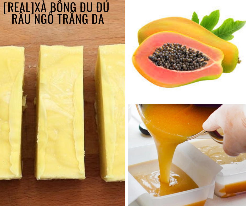 Xà phòng dược thảo trắng da đu đủ thật corn silk 25g