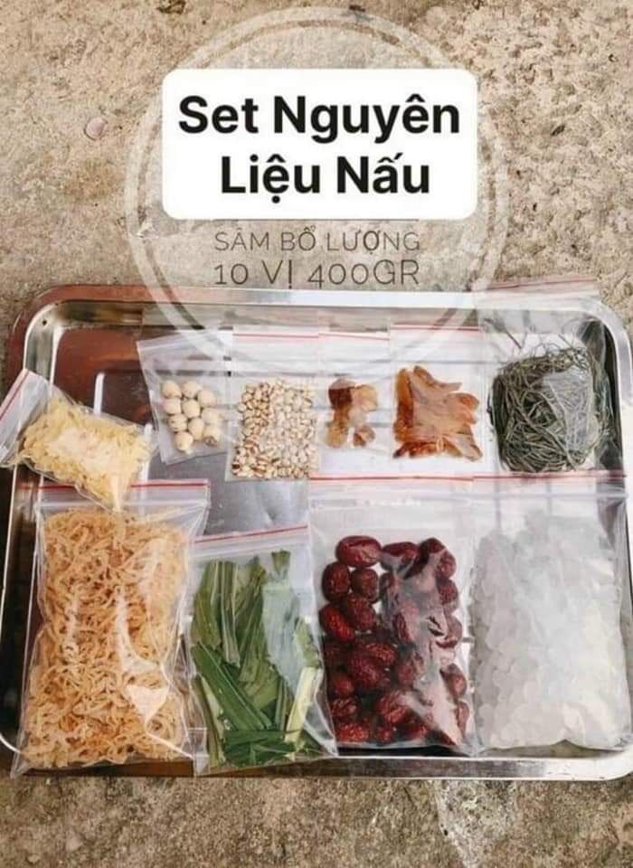 Set Sâm bổ lượng 400gr