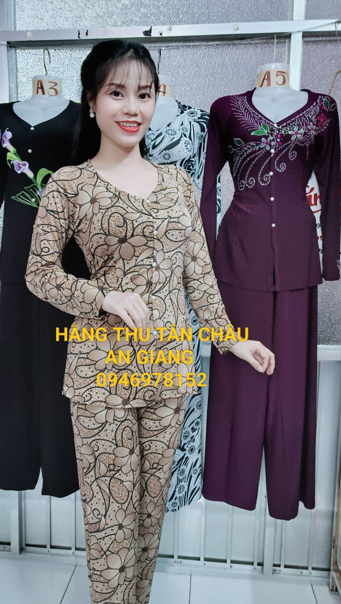 Bộ bà ba bông ống nhỏ