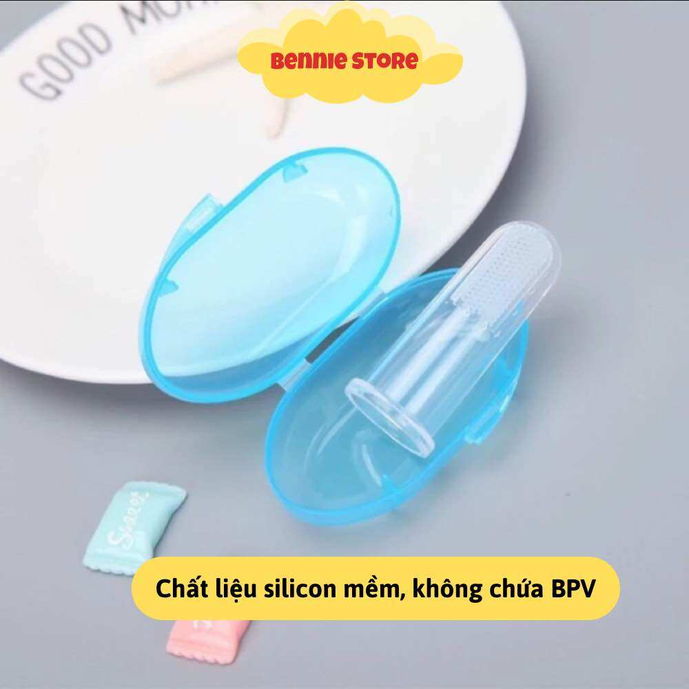 Rơ lưỡi silicon vệ sinh răng miệng cho bé