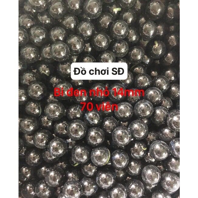 Bi thủy tinh màu đen nhỏ 16mm