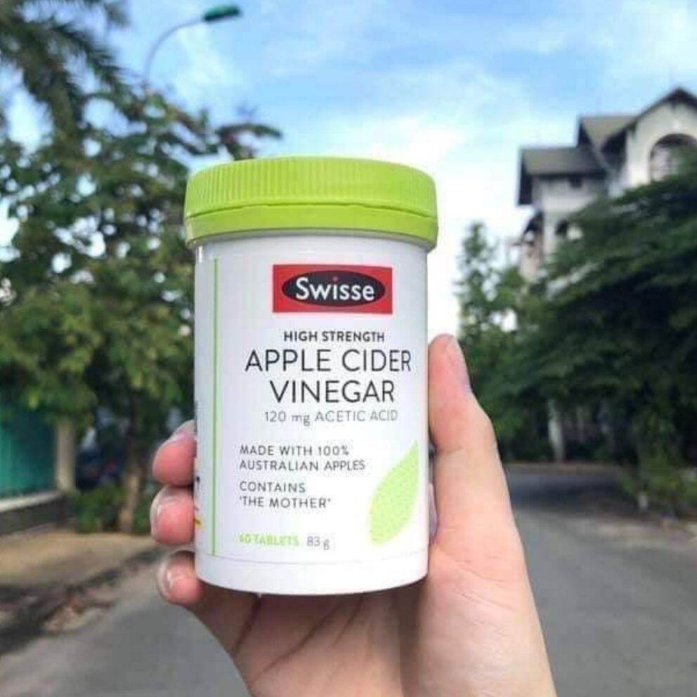 Giấm táo SWISSE HIGH STRENGTH APPLE CIDER VINEGAR 120mg