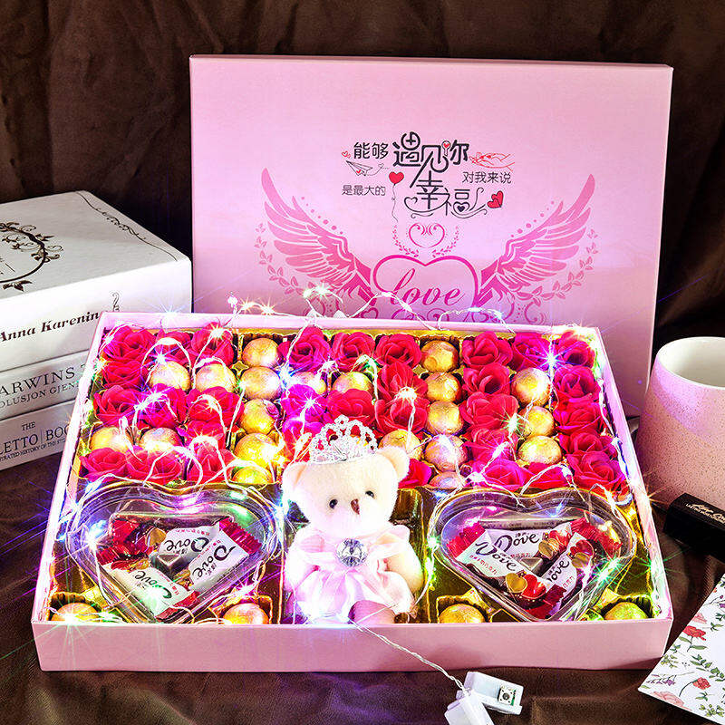 Quà Tặng Ngày Lễ Tình Nhân Đồ Ăn Nhẹ Dâu Tây Chocolate Hộp Quà Tặng Đồ Ăn Nhẹ Quà Tặng Sinh Nhật Cho Bạn Gái Vợ Dâu