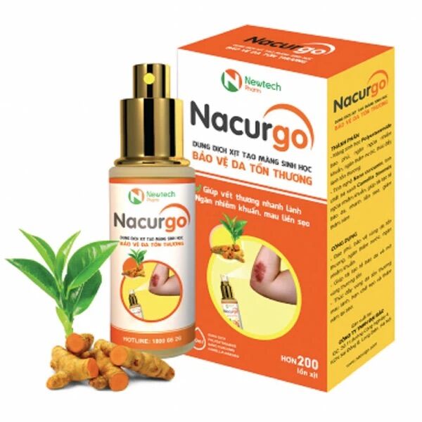 Nacurgo 30ml hơn 200 lần xịt