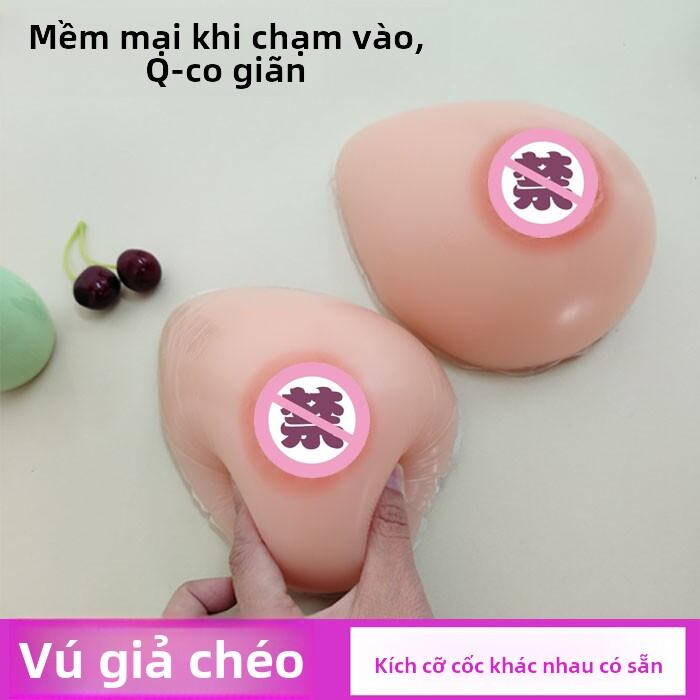 Miếng Đệm Ngực Silicon Tự Dính Giả Mạo Cho Nam Trang Điểm Giả Gái Miếng Đệm Ngực Dày Miếng Đệm Ngực 