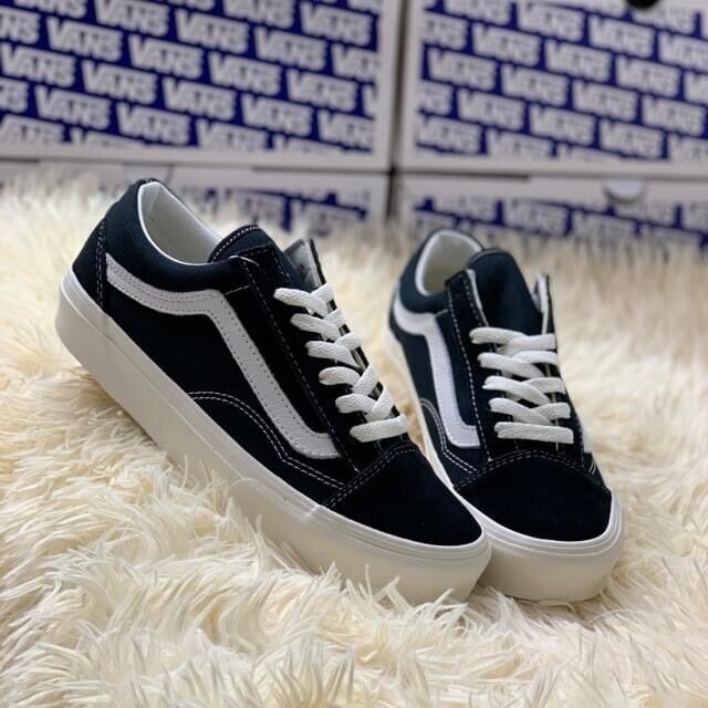Giày sneaker 𝐕𝐚𝐧𝐬 𝐒𝐭𝐲𝐥𝐞 𝐕𝐚𝐮𝐥𝐭 , vans old skool đen thấp