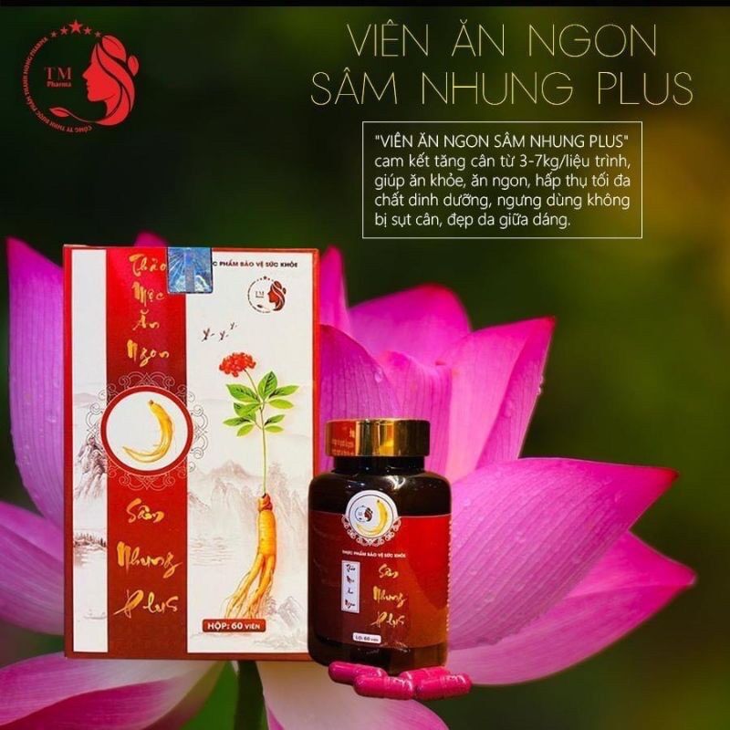 [HCM][Chính hãng] Tăng cân Sâm Nhung Plus ăn khỏe ngủ ngon