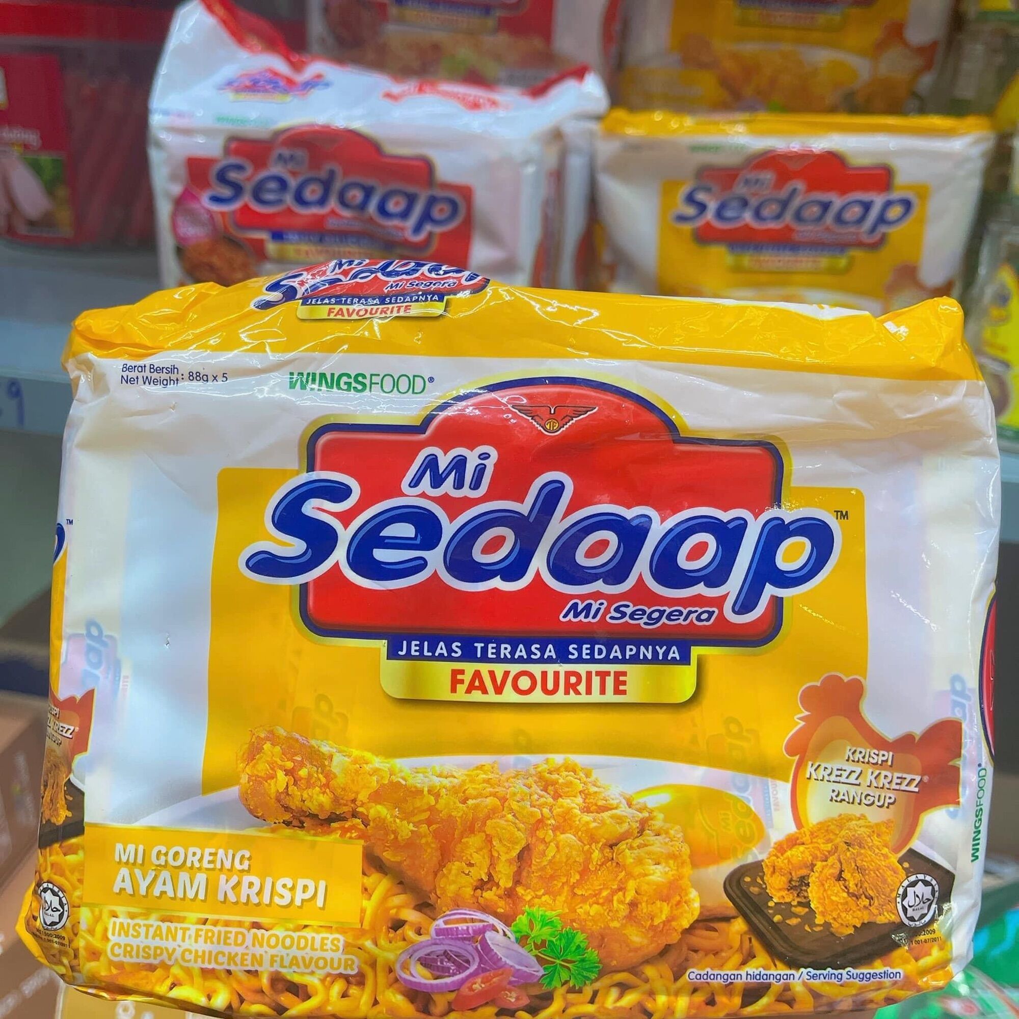 Mì trộn sedaap indo siêu cay vị gà (combo 5gói)