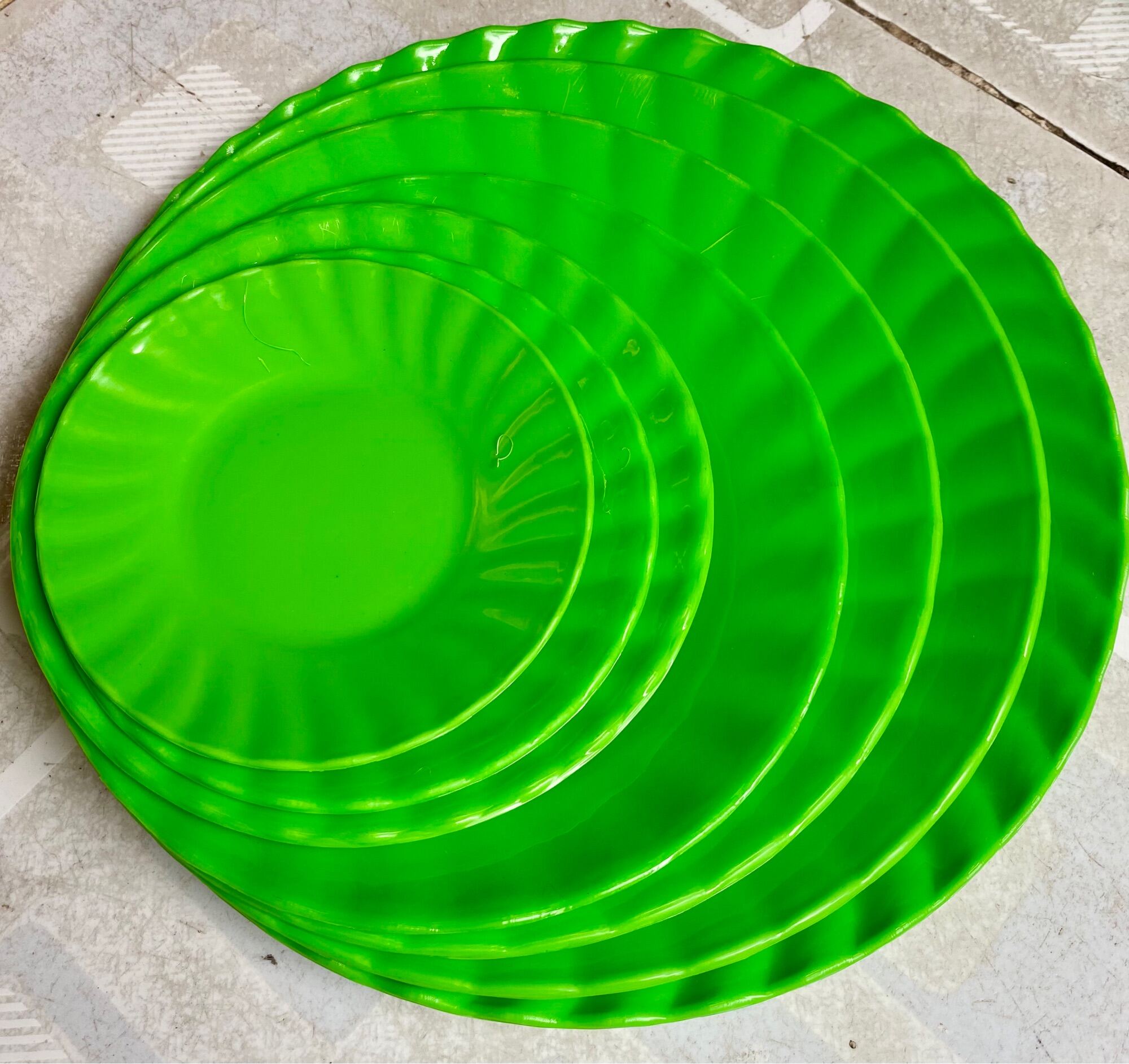 🔥Set 10 Dĩa Nhựa Xanh Dẻo, Loại CẠN