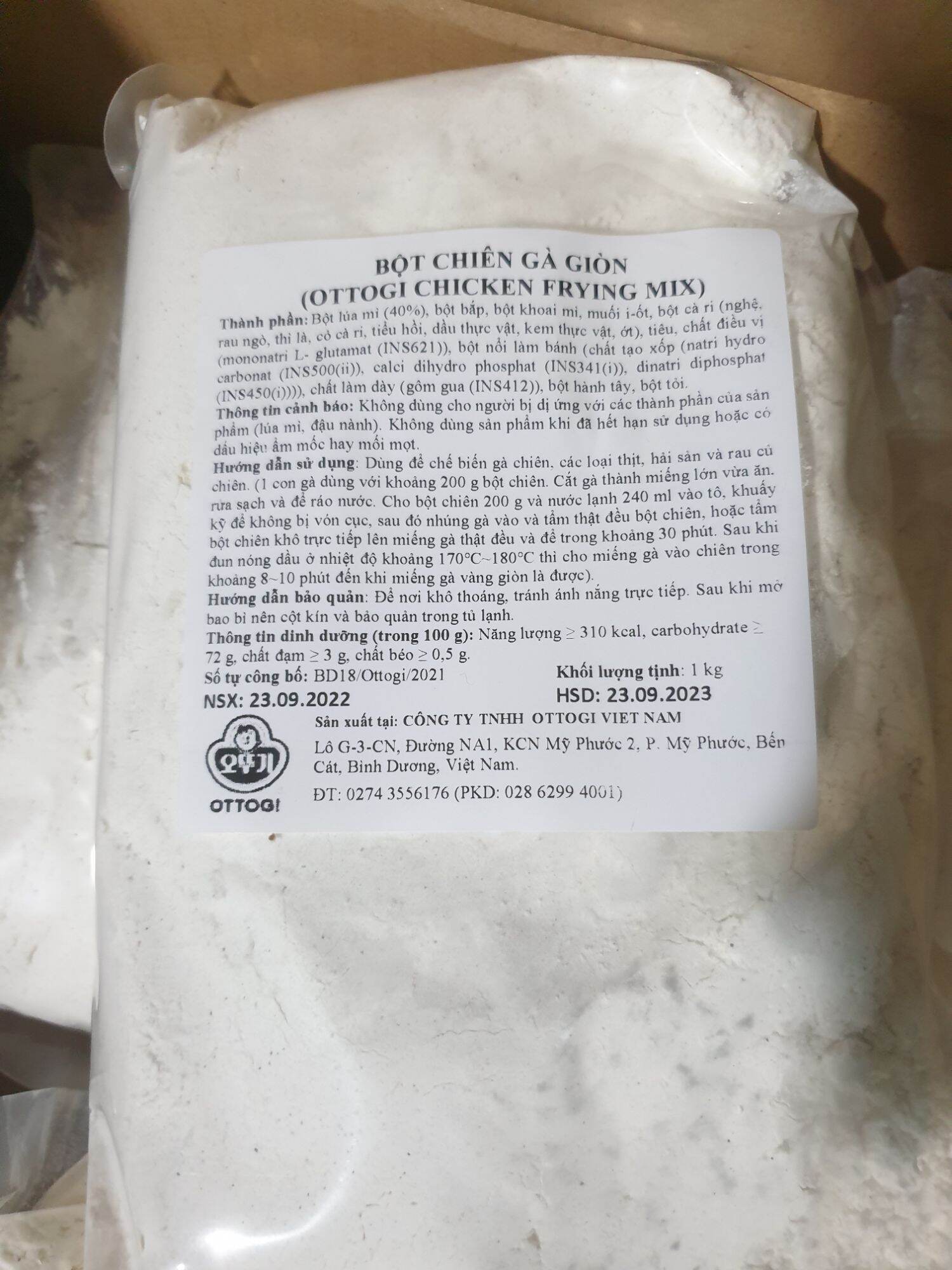 Bột Chiên Giòn Hàn Quốc gói 1kg