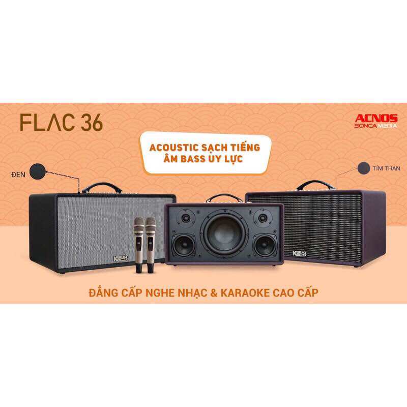 Loa karaoke acnos flac 36 / kbeatbox flac36 - hệ thống 5 loa 3 đường tiếng - hàng chính hãng - gia khang shop