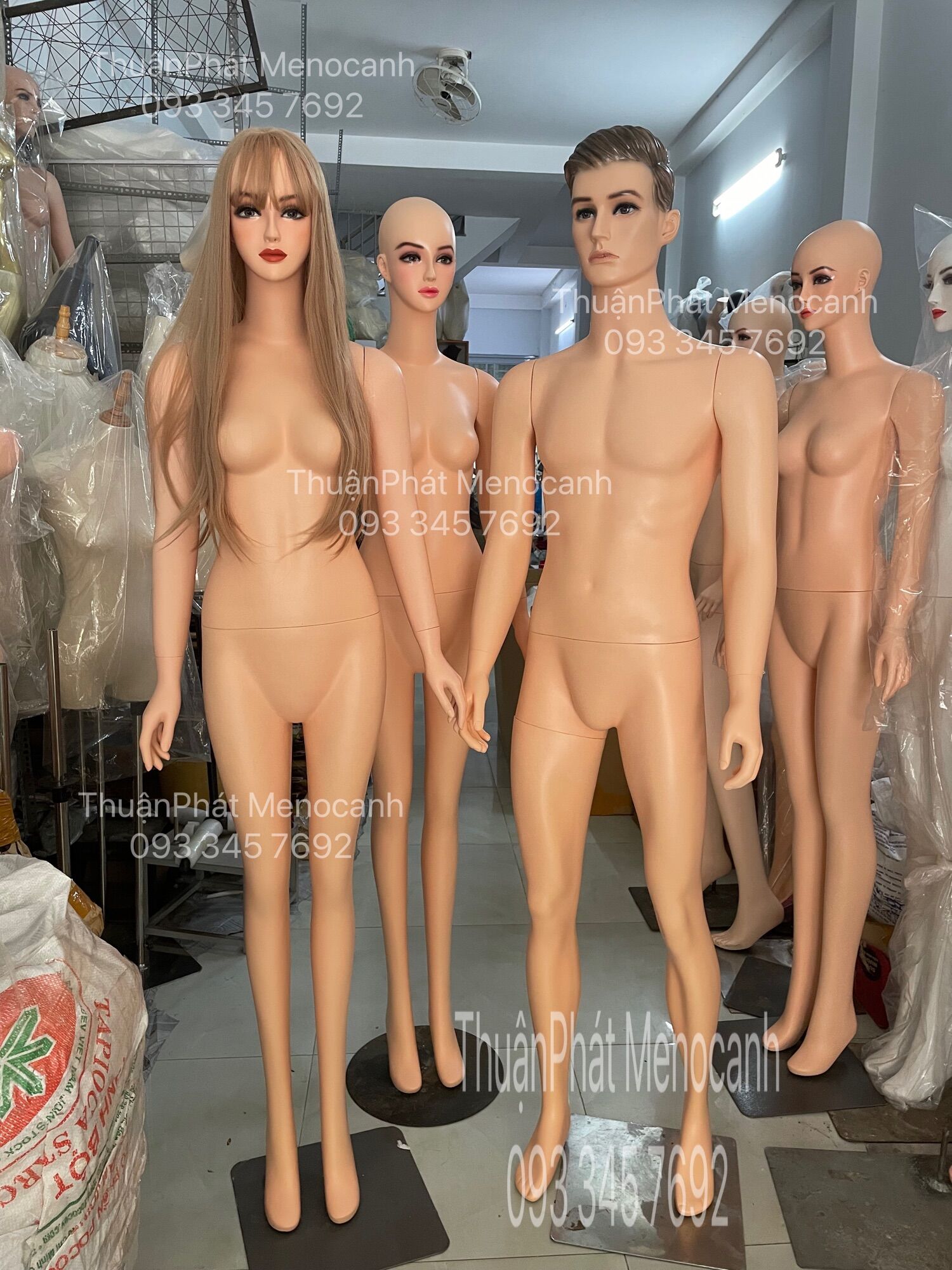 Combo manocanh Nam- Nữ có makeup