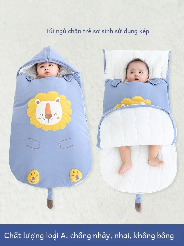 Túi Ngủ Mùa Đông Dày Giữ Nhiệt Cho Trẻ Sơ Sinh Túi Ngủ Chống Sốc Cho Bé Dưới Một Tuổi Túi Ngủ Mùa Đô
