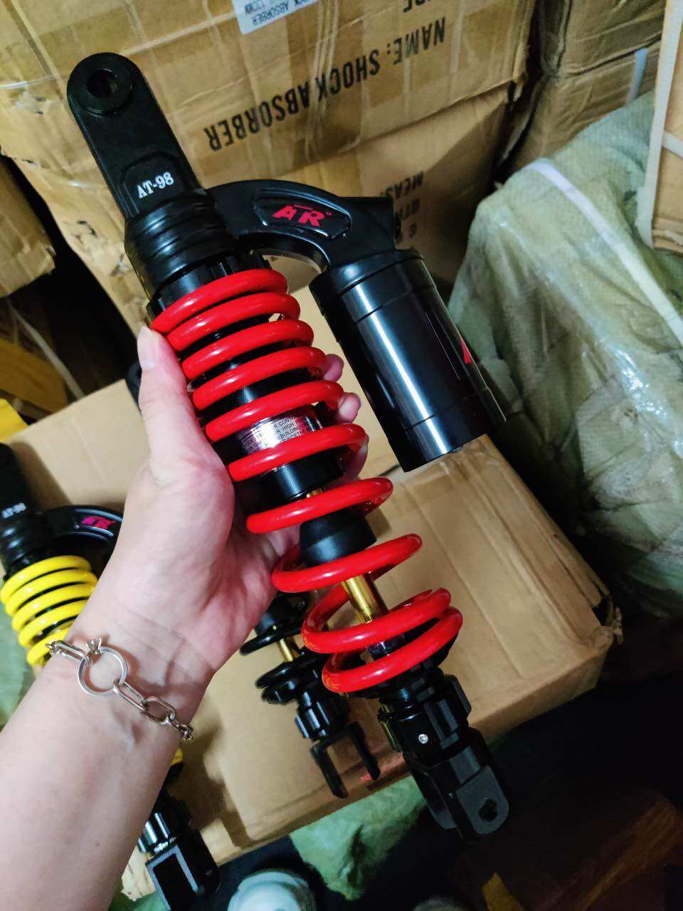 Phuộc OHLINS NITRON RCB bình dầu lắp Vario Mio Sh mode Vision Lead Click