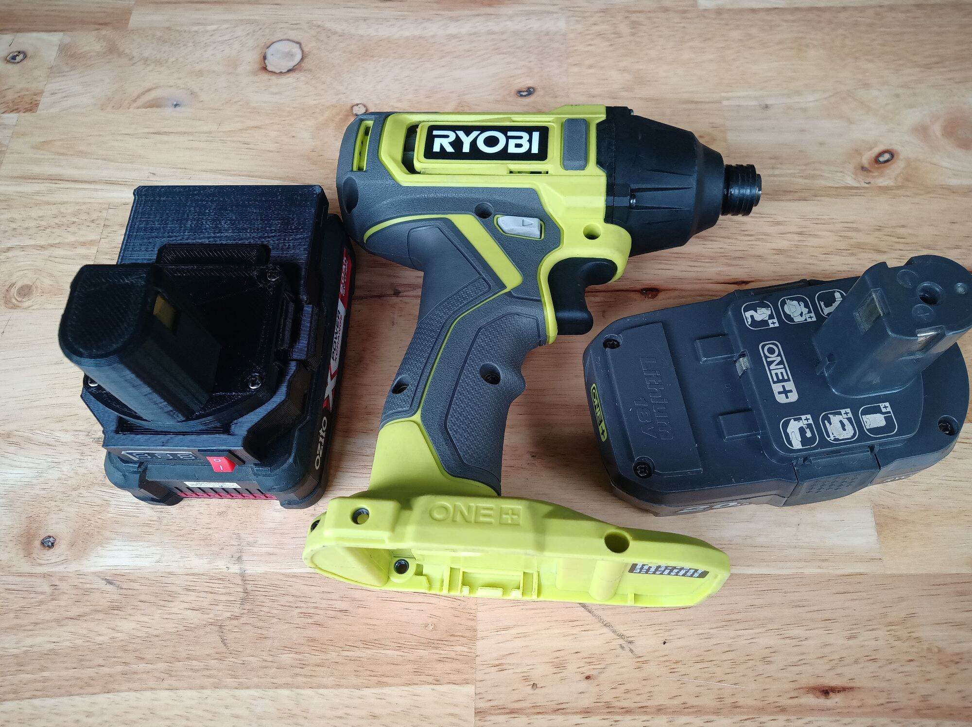 Đế chuyển pin ozito 18v cho máy ryobi 18v