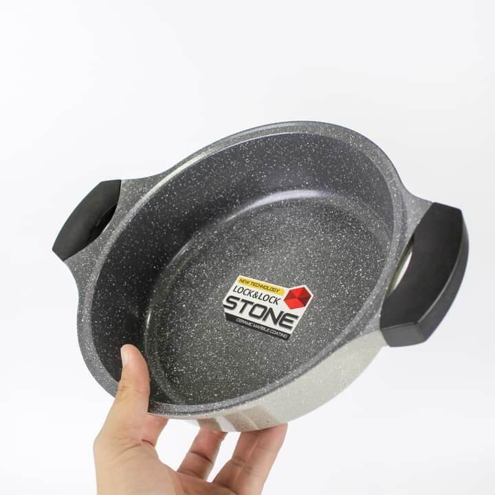 BÁO GIÁ Nồi Duro Lock | Shopee Lazada Sendo Tiki mới nhất 2 NỒI ĐÁ LOCK&LOCK 24CM THÀNH THẤP LCA6242
