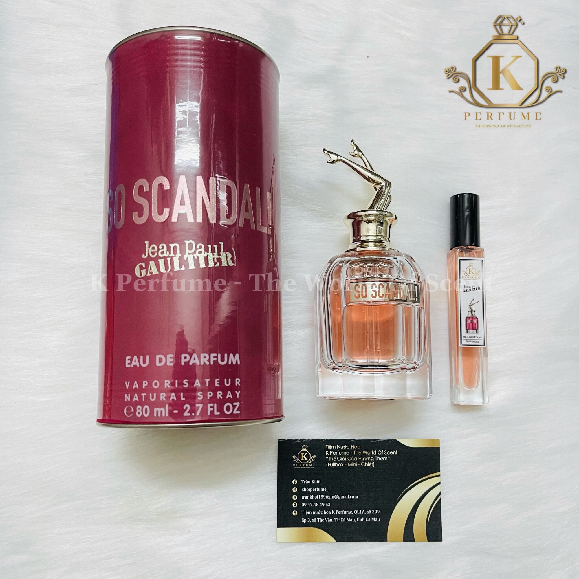 [K - Perfume Chính Hãng] Nước Hoa Nữ Chiết 5Ml 10Ml 20Ml - Jean Paul Gaultier So Scandal