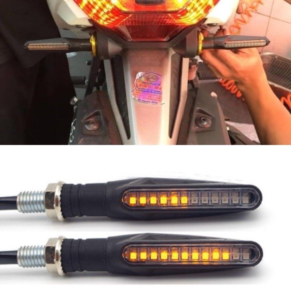 Đèn Xi nhan led chạy kiểu audi cho vario, click, ex, Winner X