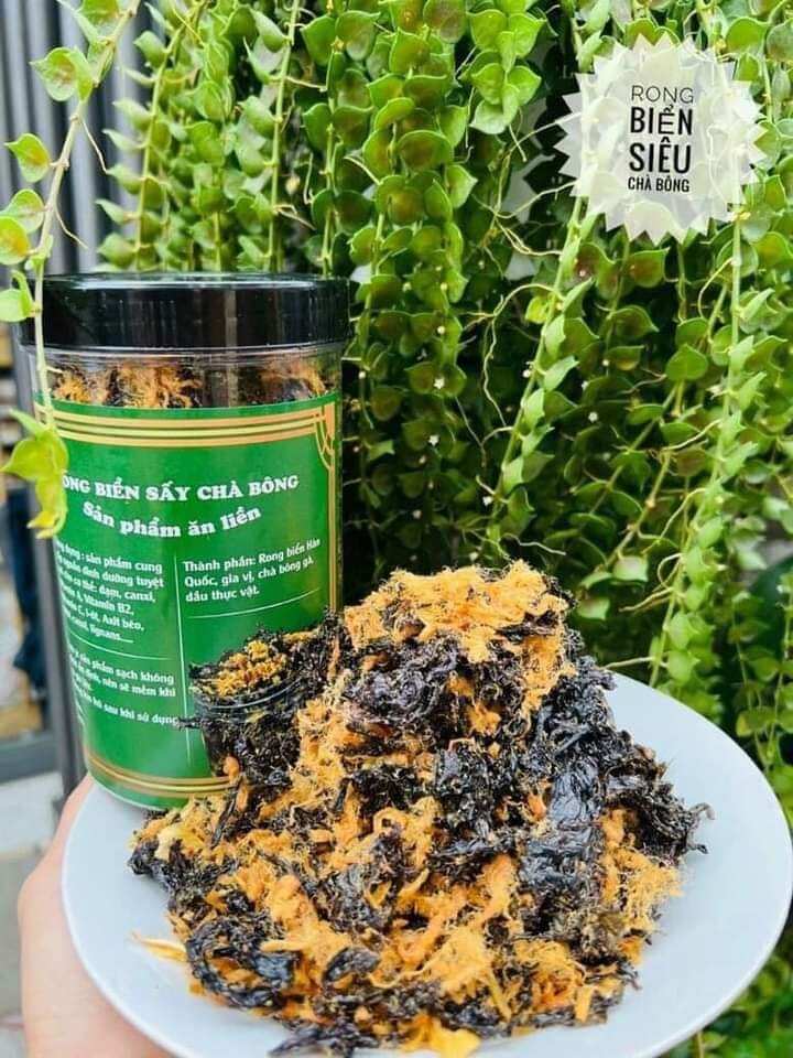 RONG BIỂN SẤY TỎI CHÀ BÔNG 200g