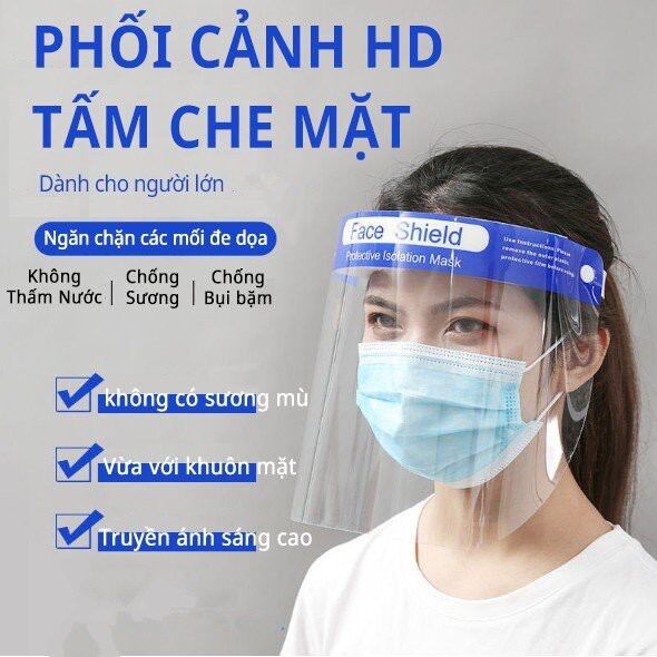 🔮 Tấm Che Mặt Chống Giọt Bắn (Cao Cấp) [Khuyến mãi Khẩu trang Y tế]