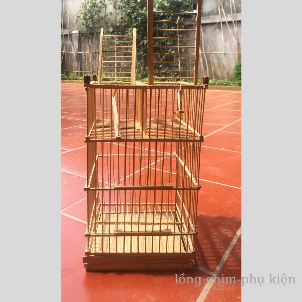 Lồng chim khuyên,lồng chim bẫy khuyên tre giá rẻ 2 cửa