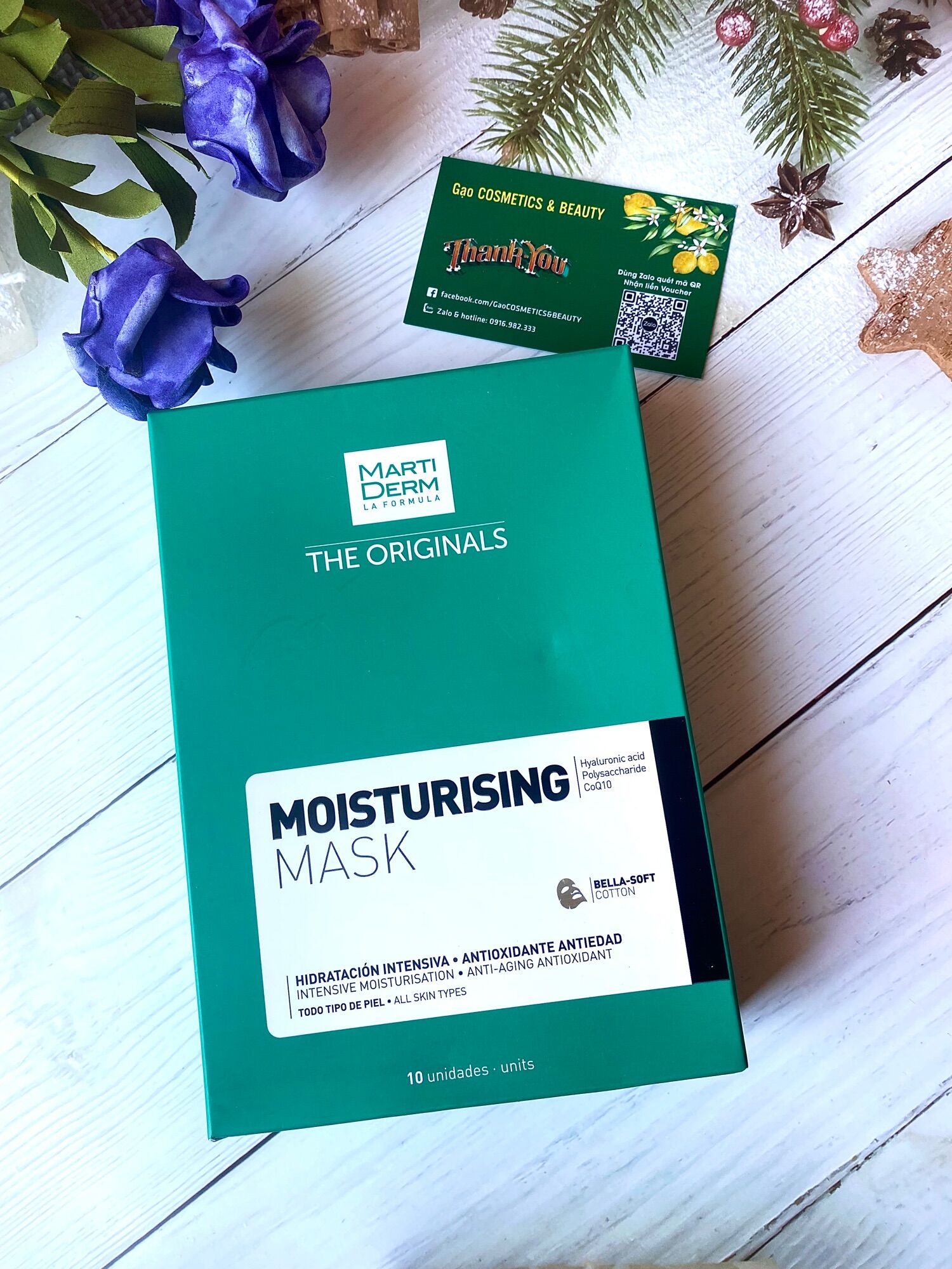 Mặt Nạ Dưỡng Ẩm Da MartiDerm The Originals Moisturising Mask, mặt nạ cấp ẩm phục hồi