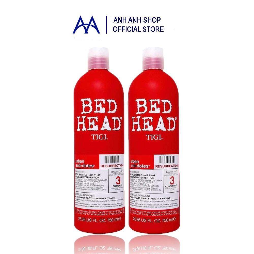 Bộ gội xả Tigi Bed Head (dòng màu đỏ cho tóc hư tổn cấp độ 3)