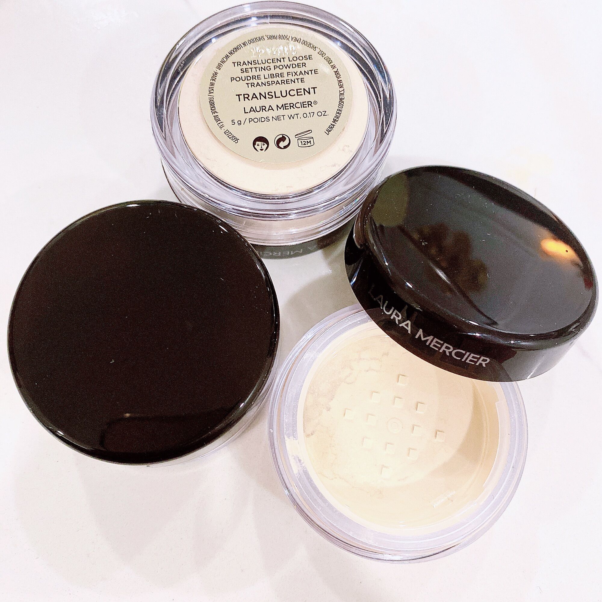 Set Trang Điểm LAURA MERCIER Phấn Phủ + Sáp Mắt