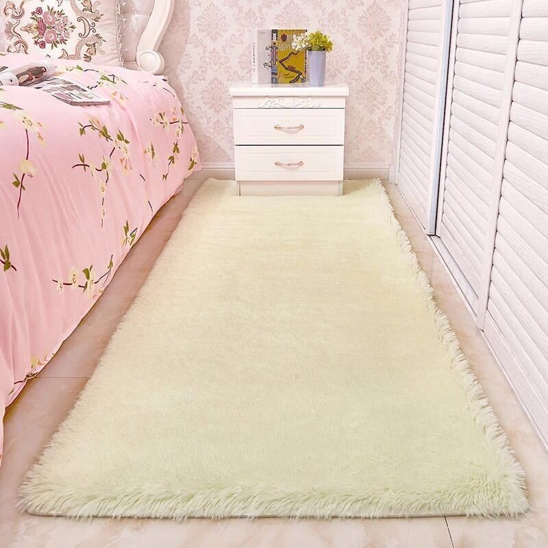 Thảm lông trải sàn loang - Thảm lông trải chân giường kích thước 50cm x 1m6