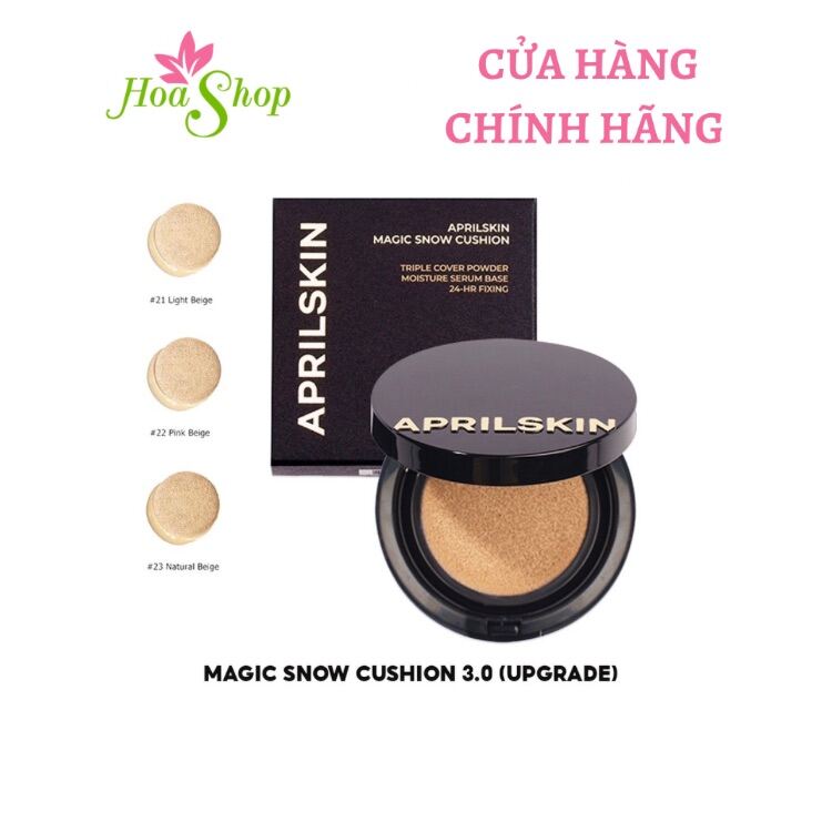 [HCM]Phấn nước April Skin Magic Snow Cushion 3.0 SPF50+ PA+++ 15g