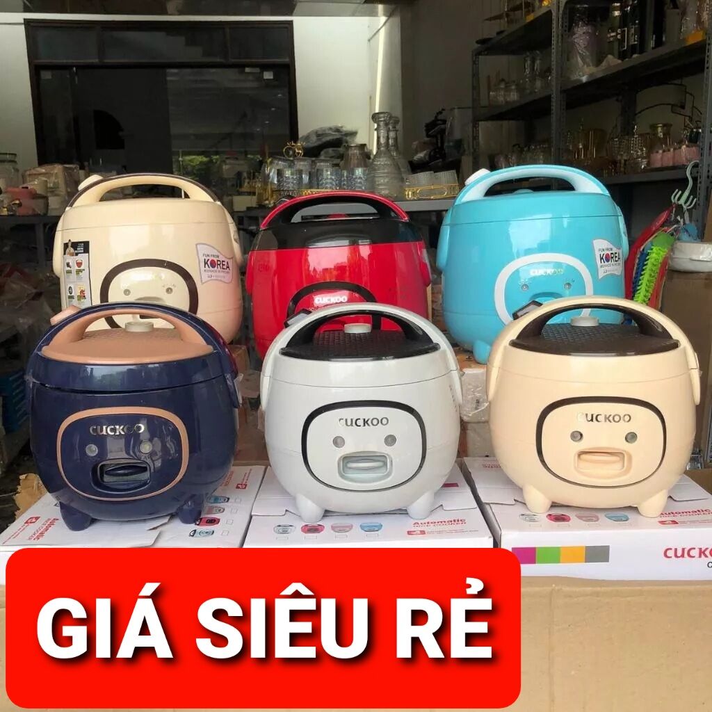 Nồi cơm điện cuckoo CR387 Hàn Quốc dung tích 1L2 kiểu dáng hình con lợn đáng yêu