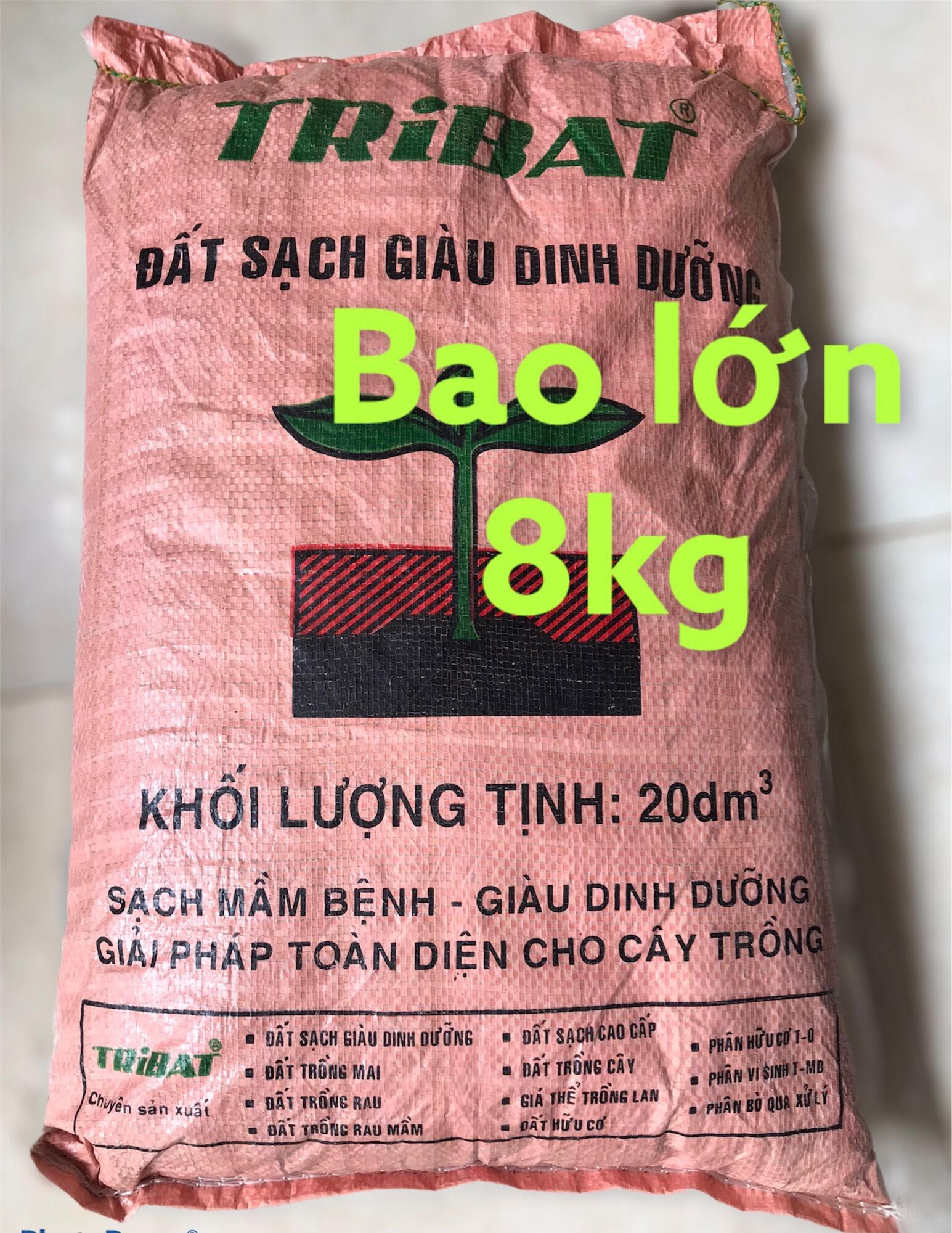 Đất sạch trồng cây Tribat