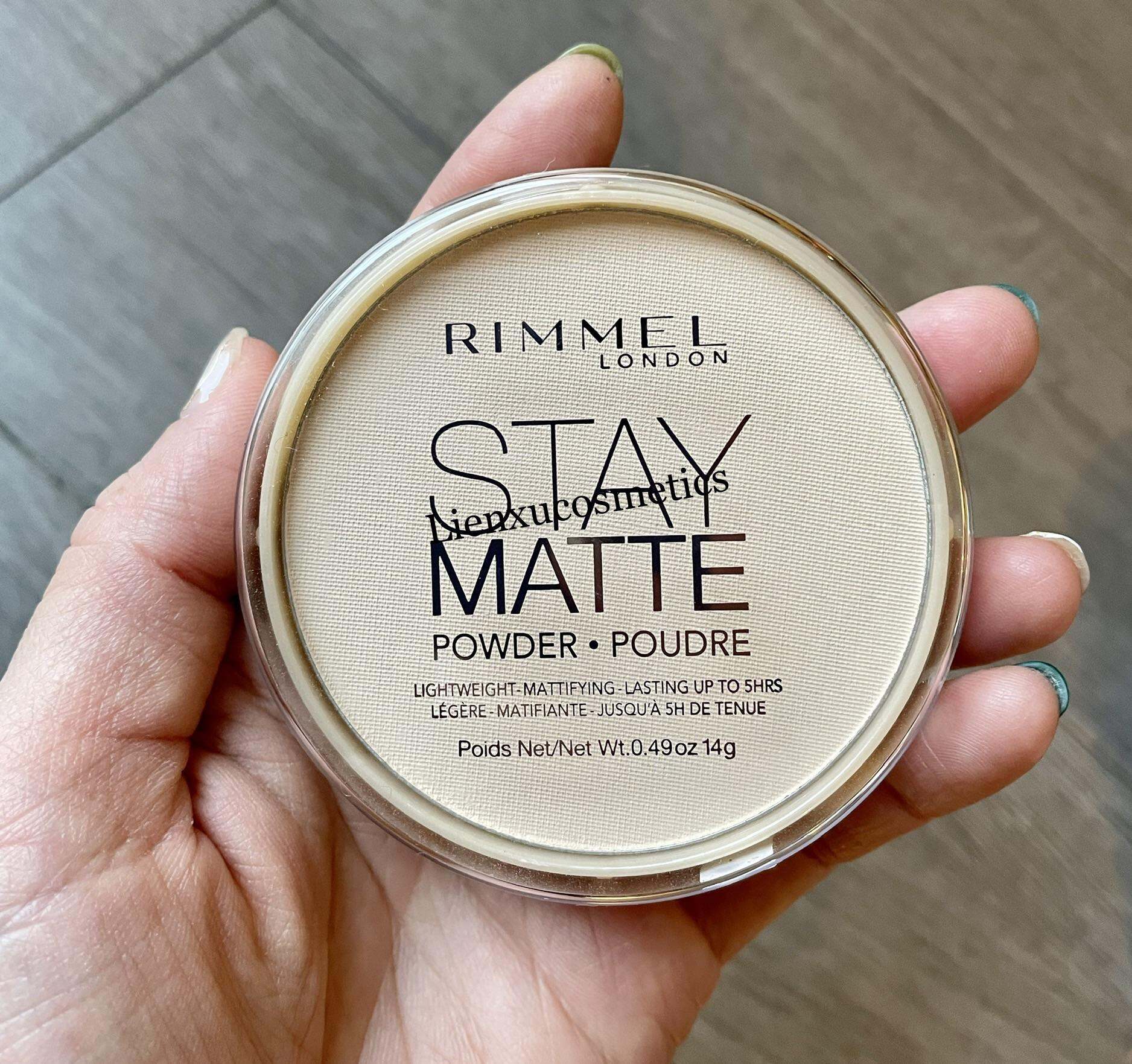 Phấn phủ Rimmel Stay Matte Pressed Powder màu 001 Transparent