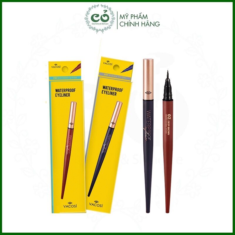 Kẻ Mắt Vacosi Natural Studio Waterproof Eyeliner- VM24 không trôi