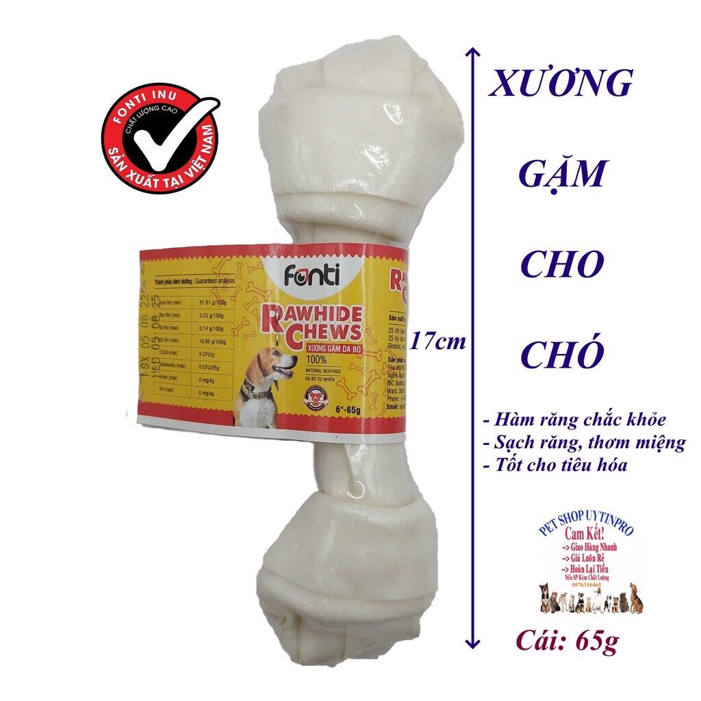 Xương gặm dạ bò nơ dành cho chó C22