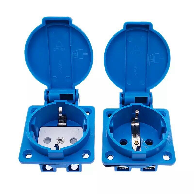 Ổ cắm điện 2chấu 16A,ổ cắm điện  2chấu cho máy phát điện chạy xăng 2kw 3kw 5kw,ổ cắm 2chấu 16A cho máy phát điện chạy dầu 2kw 3kw 5kw, ổ cắm điện 2chân cho máy phát điện 2.5kw 5kw hyundai samdi kipor kama Yokohama tiger yamabishi yanmax