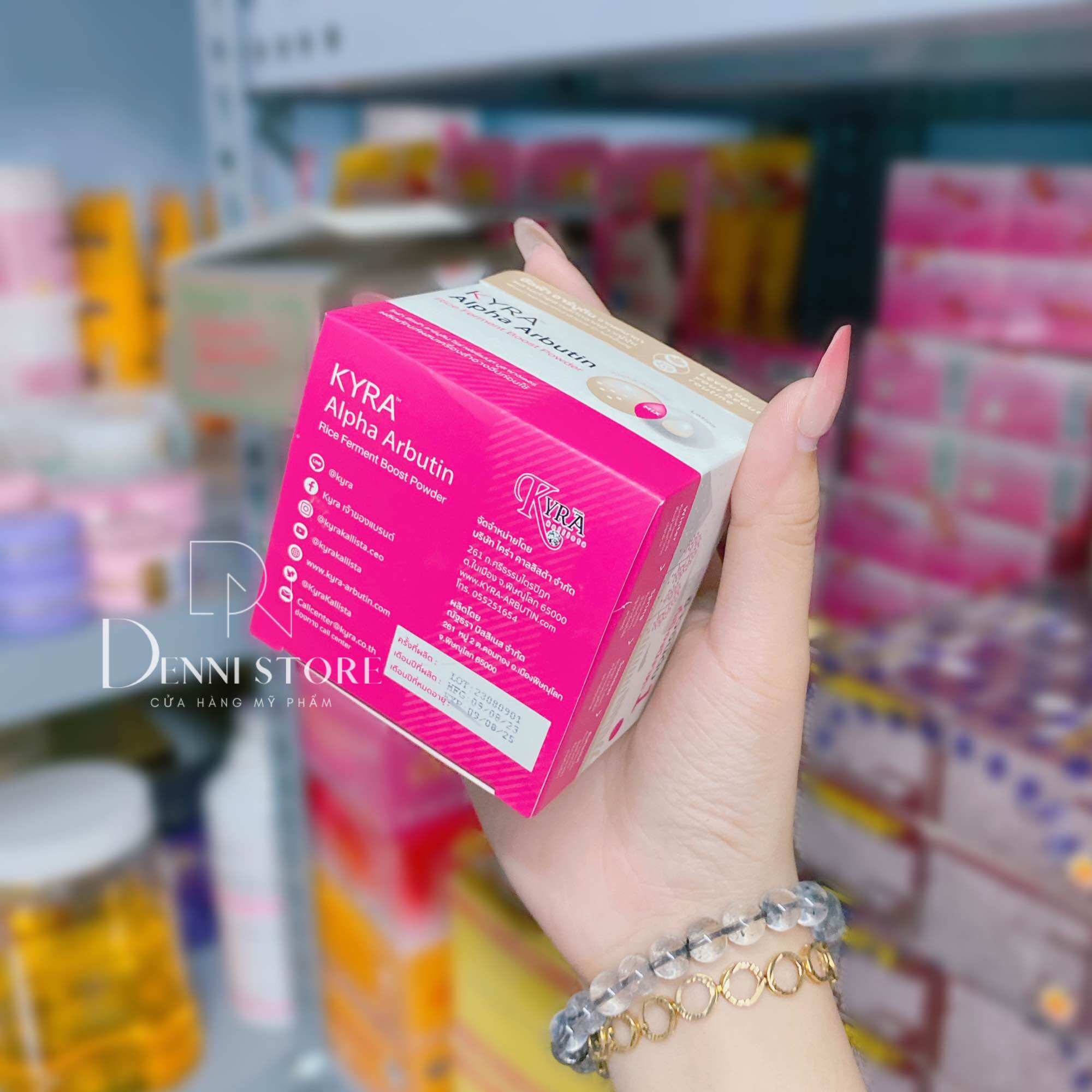 Viên Kích Trắng Kyra Alpha Arbutin Thái Lan ( Combo 10 Cốc ) - mỹ phẩm Denni