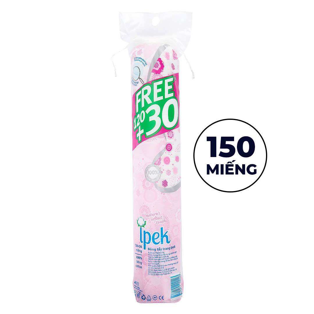 Set 2 cây bông tẩy trang Ipek 150 miếng