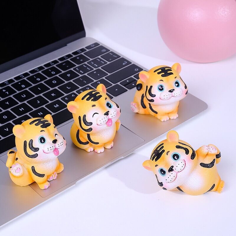 Bộ 4 chú hổ con mini trang trí