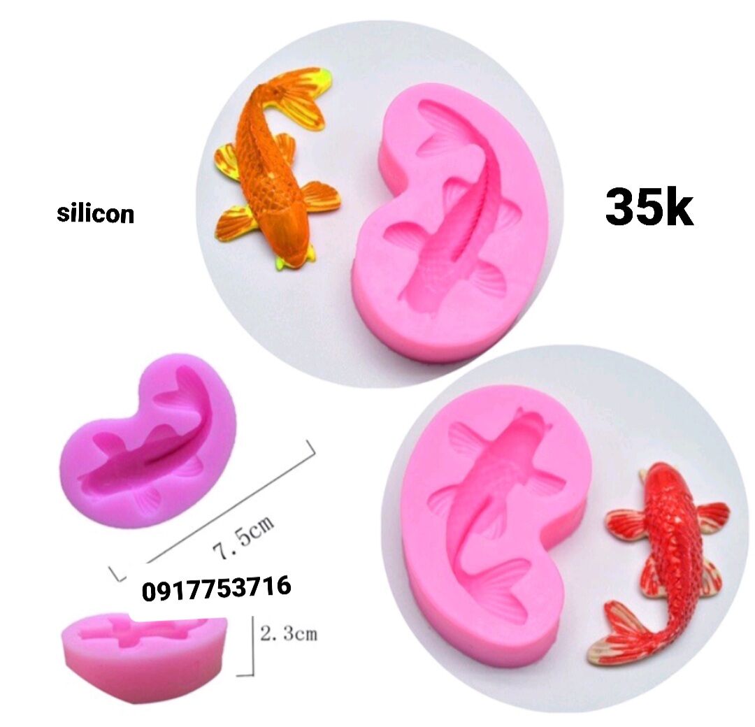 Khuôn silicon hình cá chép