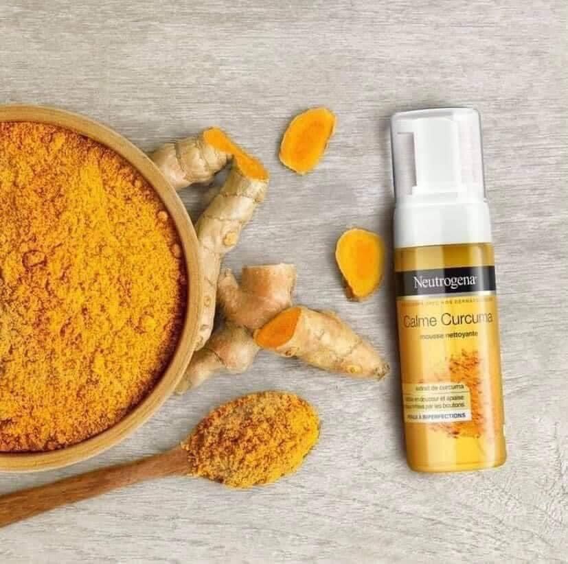 Sữa rửa mặt tạo bọt Neutrogena chiết xuất nghệ làm sáng da, ngừa mụn 150ml Pháp