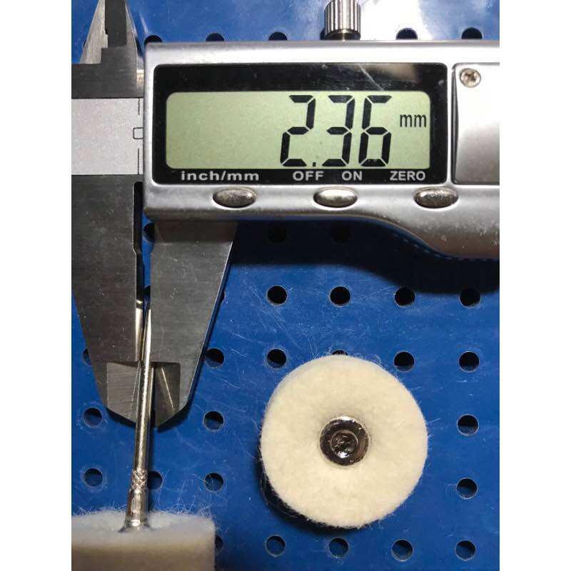 Trục đĩa nỉ đánh bóng 25mm cán 2.35mm/3mm