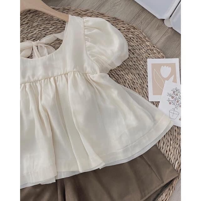 Set baby doll tay phồng bigsize 60-90kg