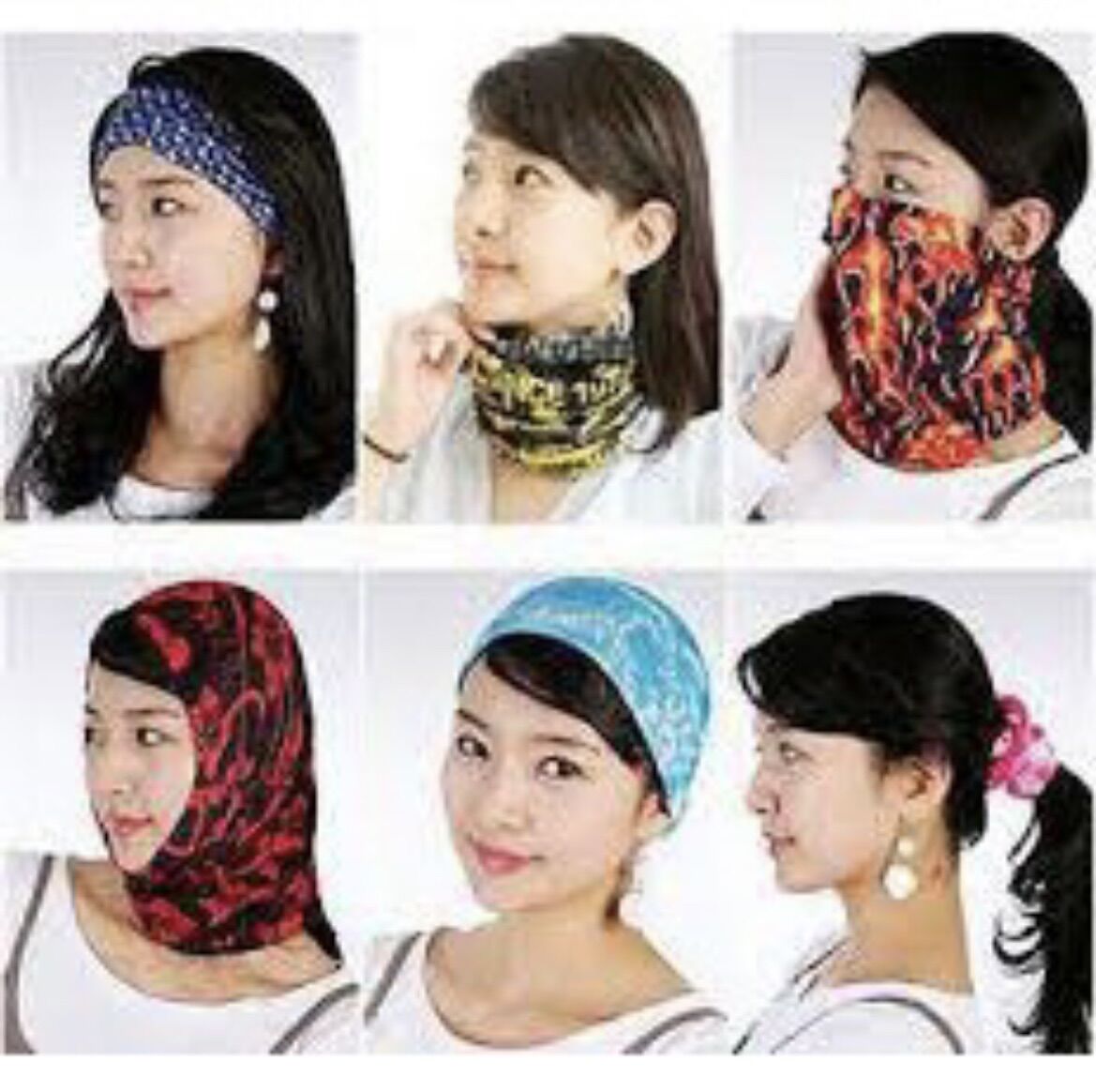 Combo 4 khăn ống chống bụi đi phượt
