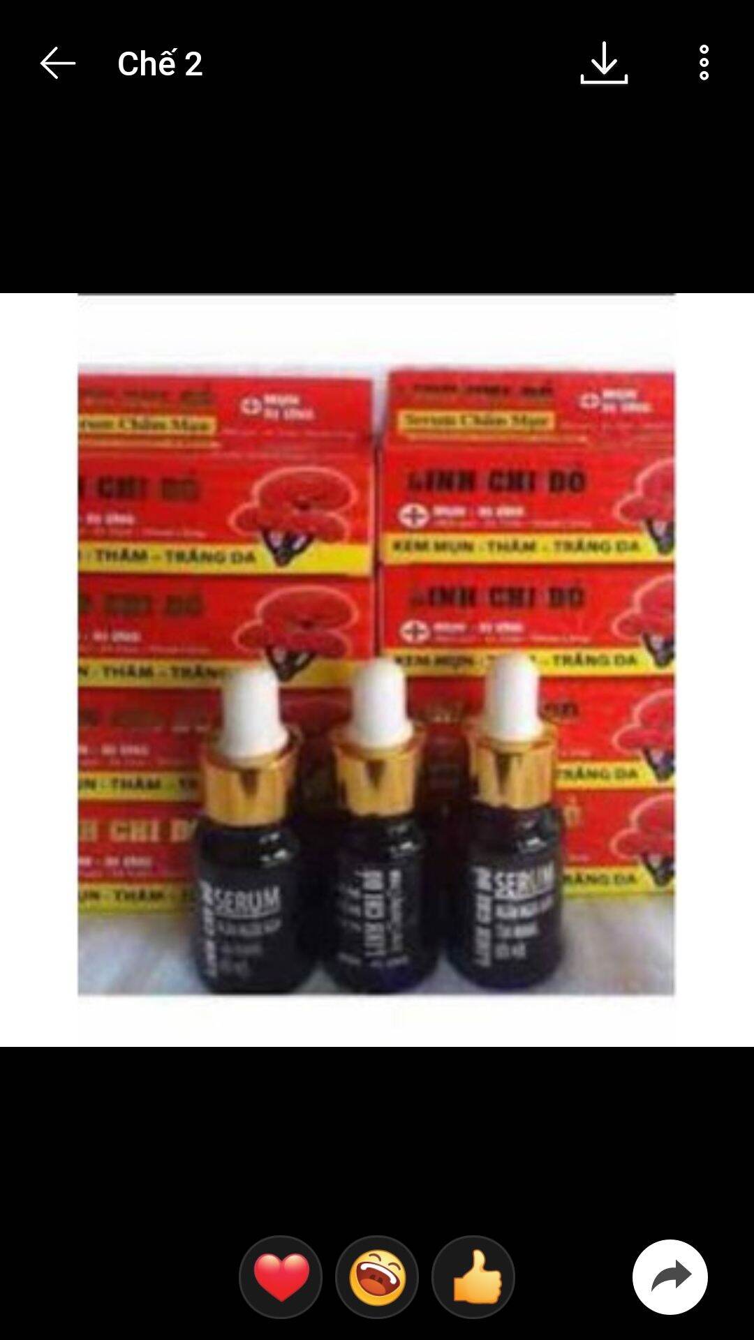 12 chai serum chấm mụn Linh chi đỏ