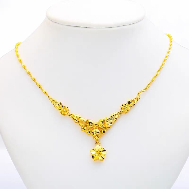 Dây chuyền cưới cho cô dâu mạ vàng 24k, tặng kèm hộp