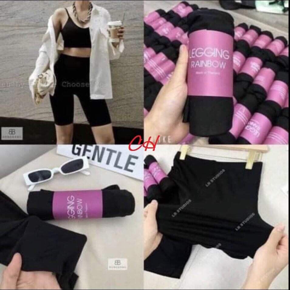 Quần legging cuộn