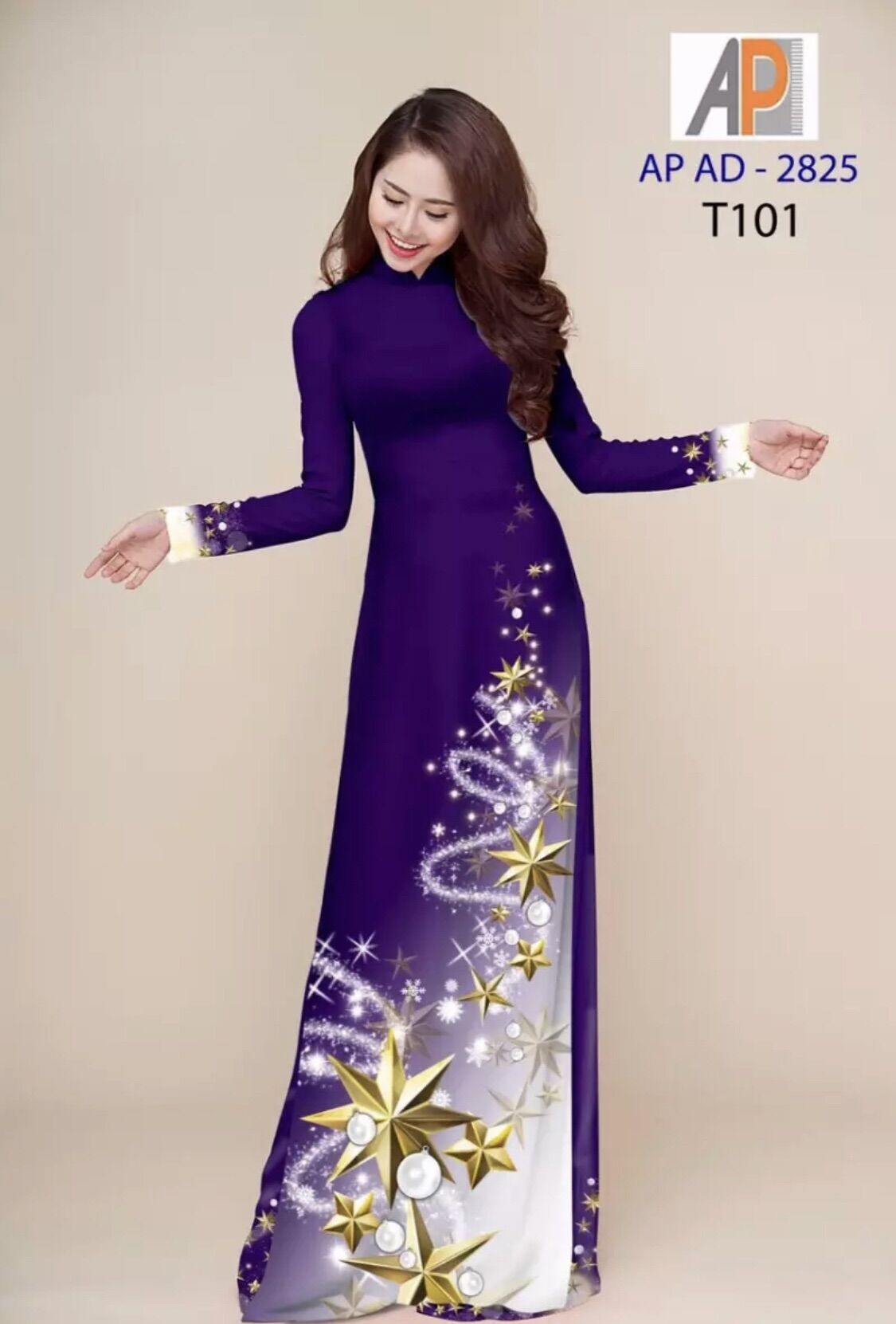 [HCM]Vải áo dài in ngôi sao