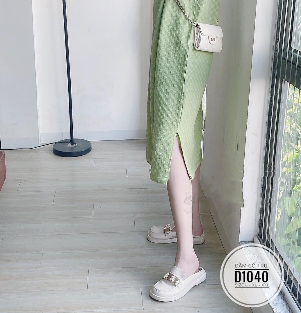 60-90kg Bigsize ĐẦM SUÔNG CỔ TRỤ D1040