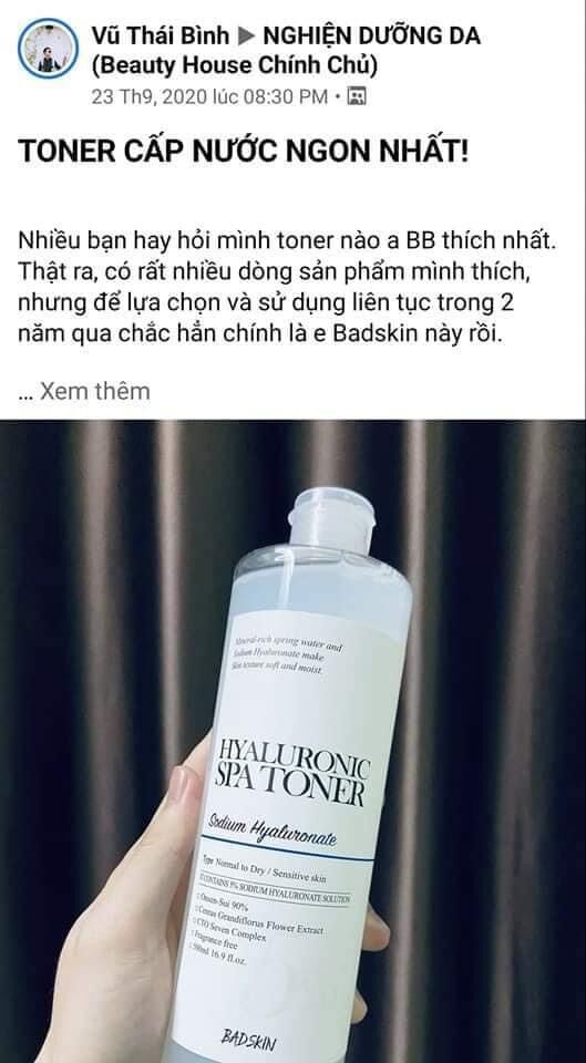 NƯỚC HOA HỒNG CẤP ẨM SIÊU ĐỈNH BADSKIN